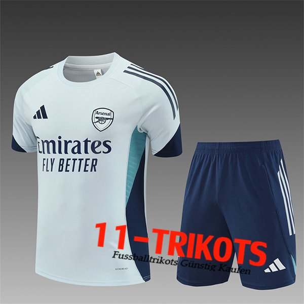 Arsenal Trainingstrikot Kinder Grau/Blau 2025/2026