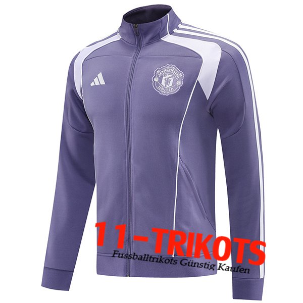 Manchester United Trainingsjacke lila/Weiß 2025/2026