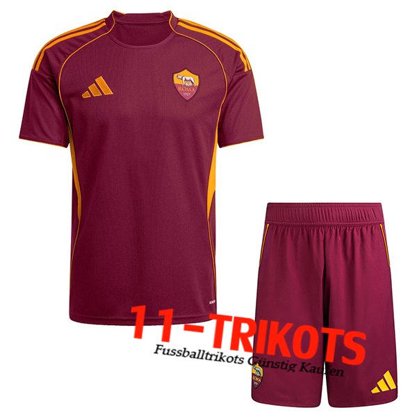 Neues AS Rom Kinder Heimtrikot 2025/2026