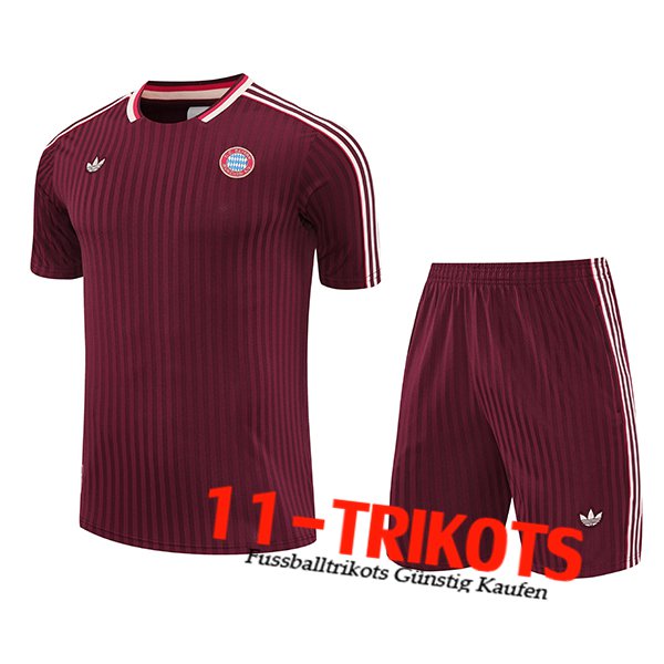 Bayern Munchen Trainingstrikot Rot/Weiß 2025/2026 -04