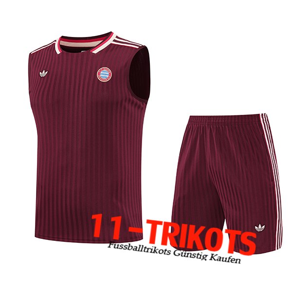 Bayern Munchen Trainings-Tanktops Rot/Weiß 2025/2026