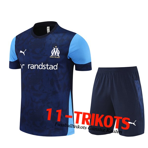 Marseille Trainings-Tanktop Königsblau 2025/2026 -02