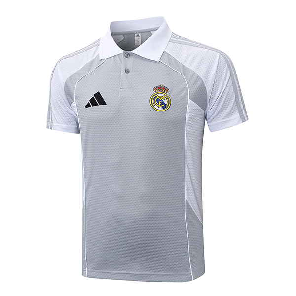 Real Madrid Poloshirt Grau/Weiß 2025/2026