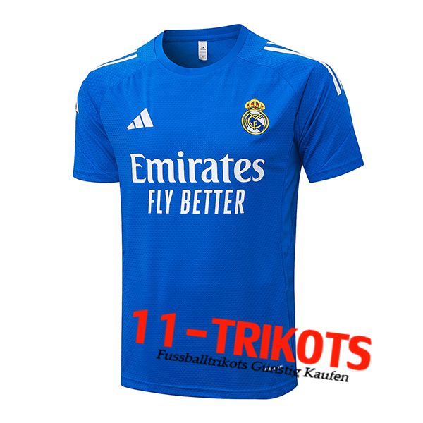 Real Madrid Trainingstrikot Blau/Weiß 2025/2026