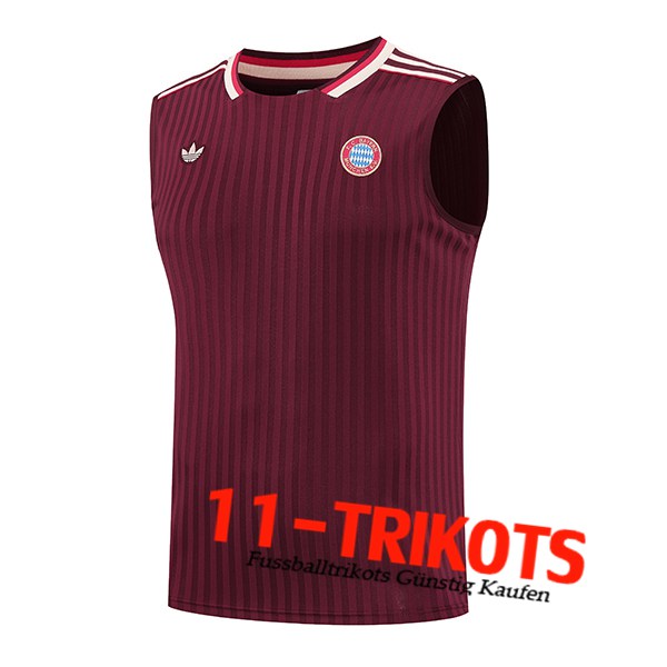 Bayern Munchen Trainings-Tanktops Rot/Weiß 2025/2026