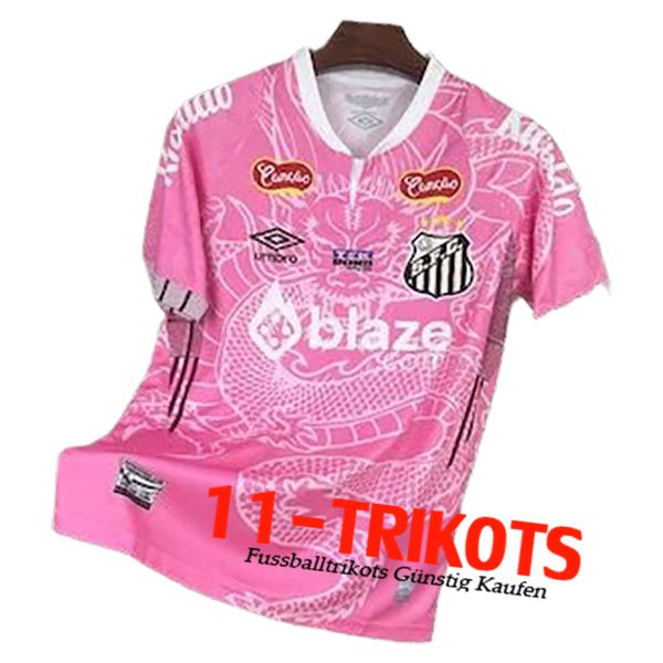 Santos Trainingstrikot Rosa/Weiß 2025/2026
