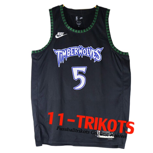 Minnesota Timberwolves Trikot (EDWARDS #5) 2025/26 Schwarz/Grün