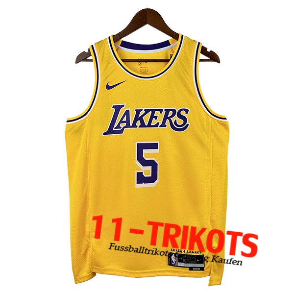 Los Angeles Lakers Trikot (AYTON #5) 2025/26 Gelb/lila