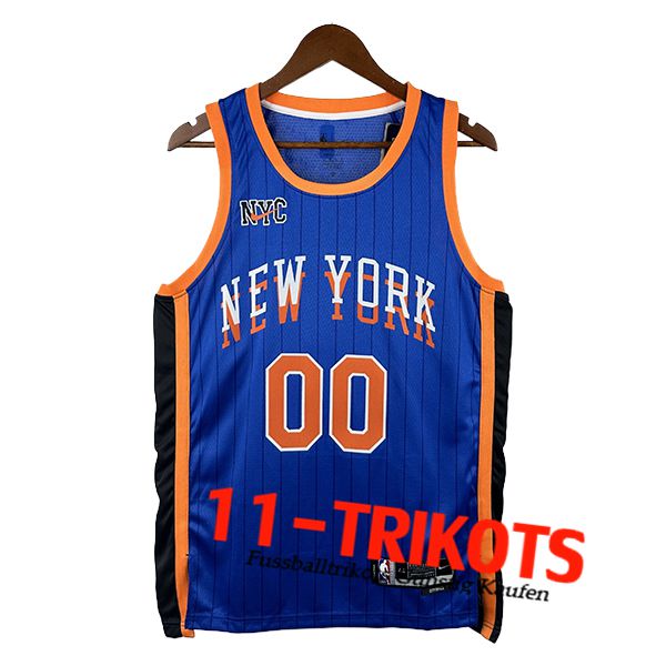 New York Knicks Trikot (CLARKSON #00) 2025/26 Blau/Schwarz/Orange
