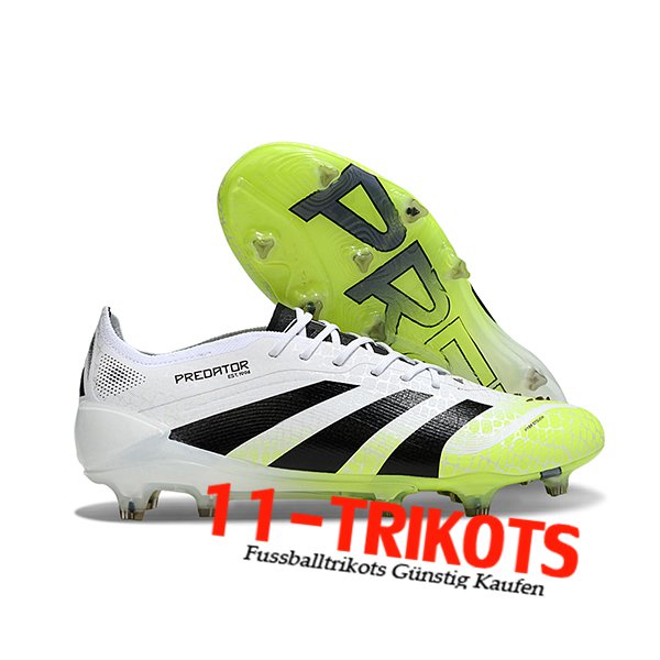 Adidas Fussballschuhe 25 Predator Elite FG Weiß/Schwarz/Grün