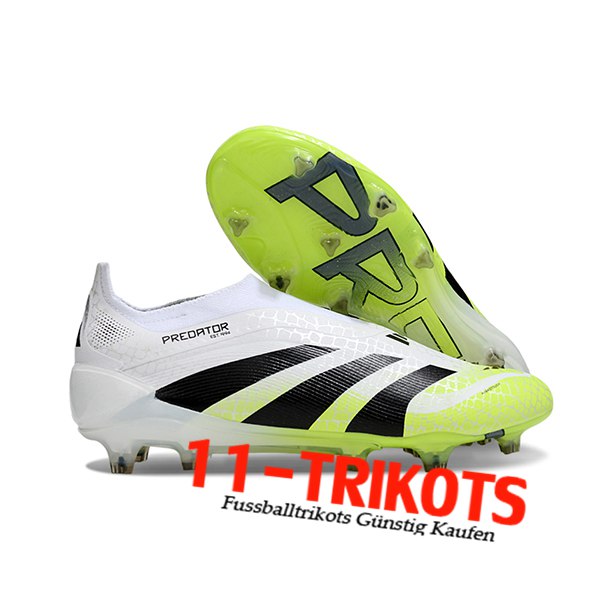 Adidas Fussballschuhe 25 Predator Elite LL FG Weiß/Schwarz/Grün