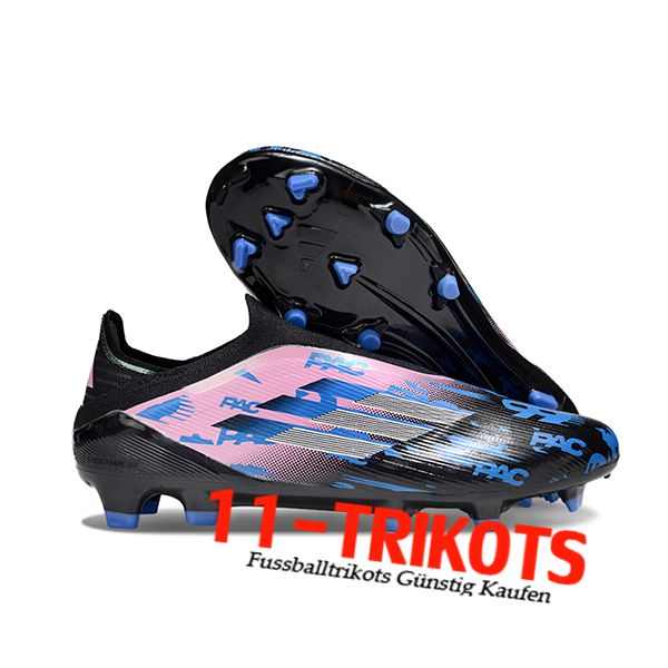 Adidas Fussballschuhe F50 Elite Laceless FG Rosa/Schwarz/Blau