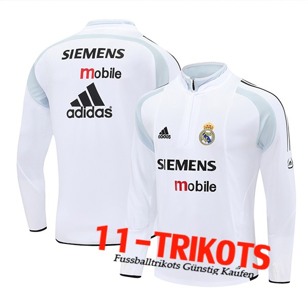 Real Madrid Trainingsanzug Weiß/Schwarz/Grau 2025/2026
