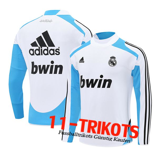 Real Madrid Trainingsanzug Weiß/Blau/Schwarz 2025/2026 -02