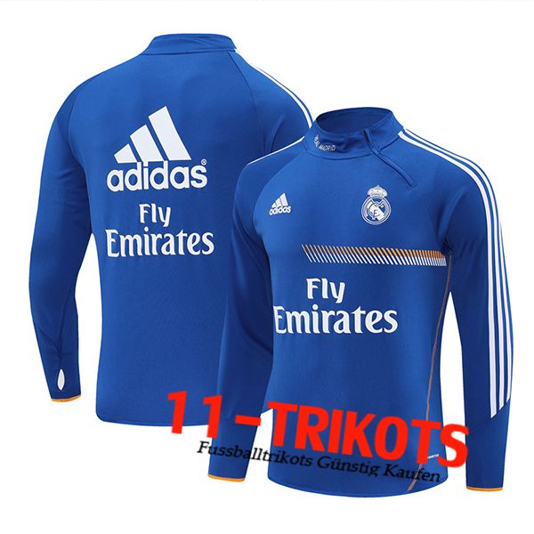 Real Madrid Trainingsanzug Blau/Weiß/Orange 2025/2026