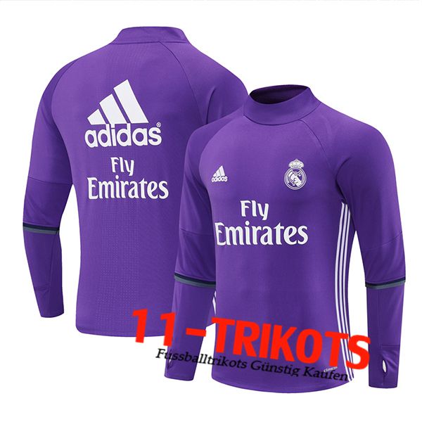 Real Madrid Trainingsanzug lila/Weiß 2025/2026 -02