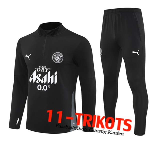 Manchester City Trainingsanzug Schwarz/Grau/Weiß 2025/2026