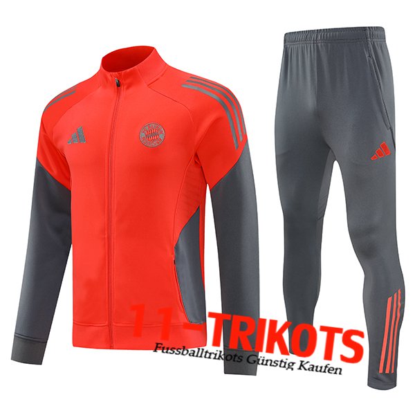 Bayern Munchen Trainingsanzug jacke Orange/Grau 2025/2026