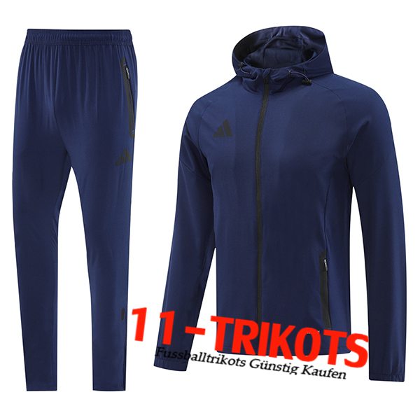 Adidas Trainingsanzug Mit Kapuze Trainingsjacke Windbreaker Königsblau 2025/2026