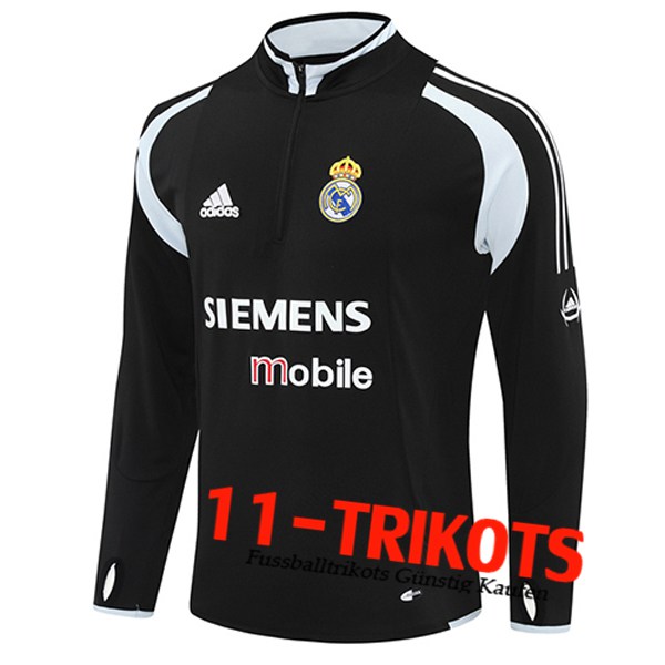 Real Madrid Training Sweatshirt Schwarz/Grau 2025/2026 -02