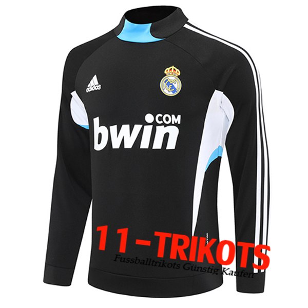 Real Madrid Training Sweatshirt Schwarz/Weiß/Blau 2025/2026