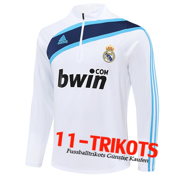 Real Madrid Training Sweatshirt Weiß/Blau 2025/2026