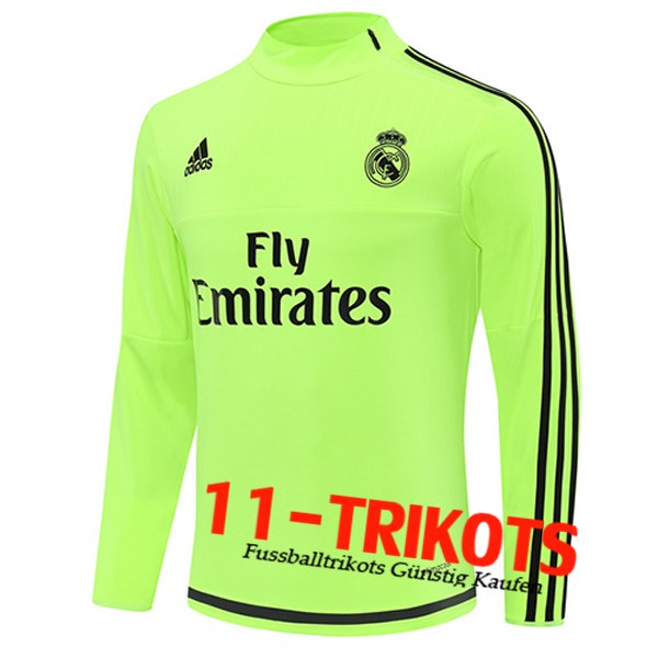 Real Madrid Training Sweatshirt Grün/Schwarz 2025/2026
