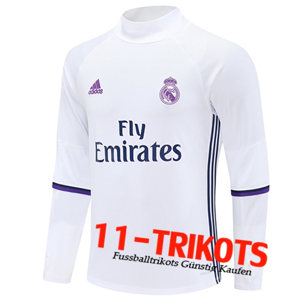Real Madrid Training Sweatshirt Weiß/lila 2025/2026 -02