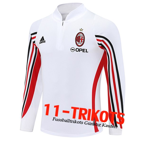 AC Milan Training Sweatshirt Weiß/Rot/Schwarz 2025/2026