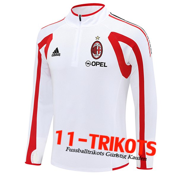 AC Milan Training Sweatshirt Weiß/Rot 2025/2026 -02