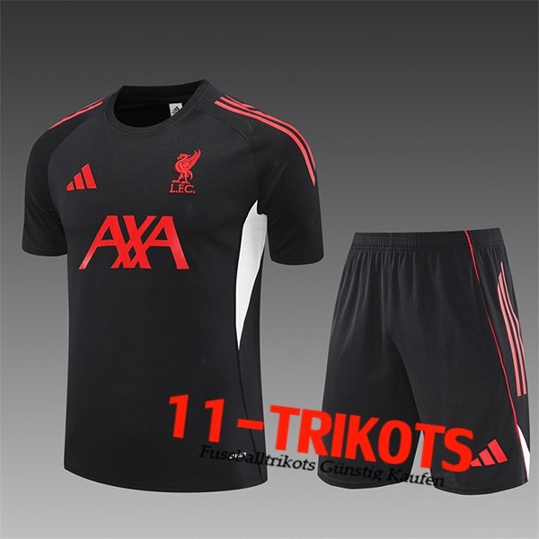 FC Liverpool Trainingstrikot Kinder Schwarz/Rot 2025/2026