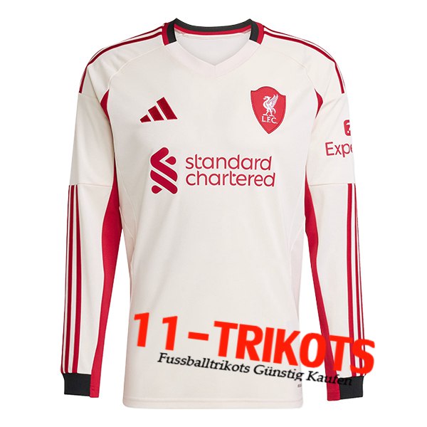 Neues FC Liverpool Auswärtstrikot Langarms 2025/2026