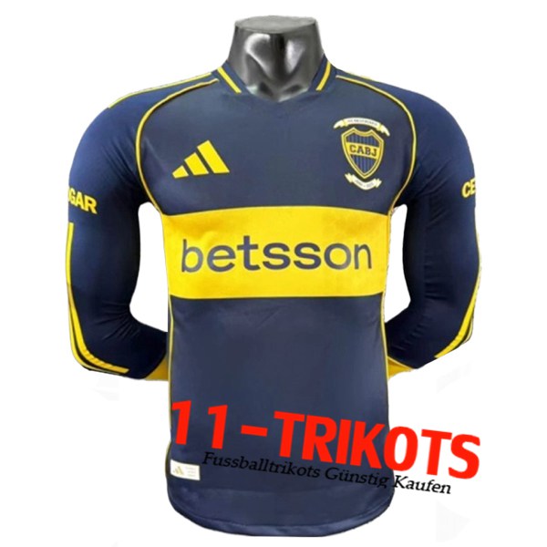 Neues Boca Juniors Heimtrikot Langarms 2025/2026