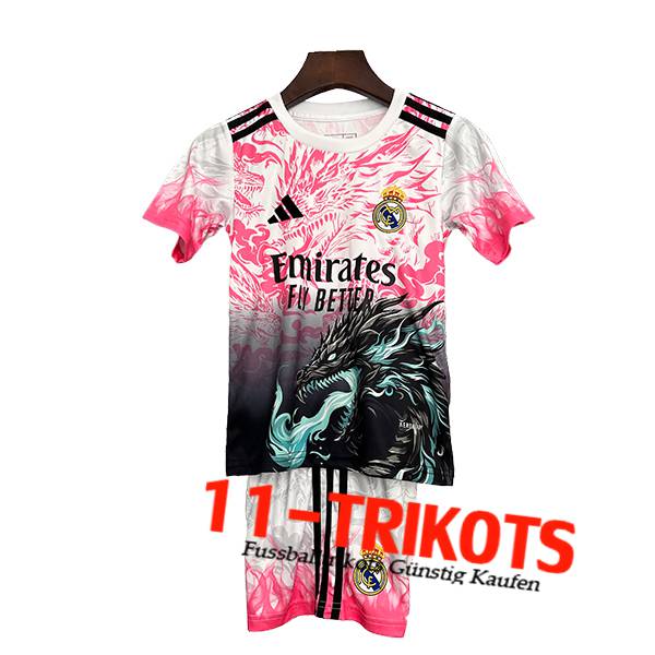 Real Madrid Fussball Trikots Kinder Special Edition Rosa 2025/2026