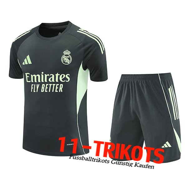 Real Madrid Trainingstrikot Schwarz/Grün 2025/2026 -03