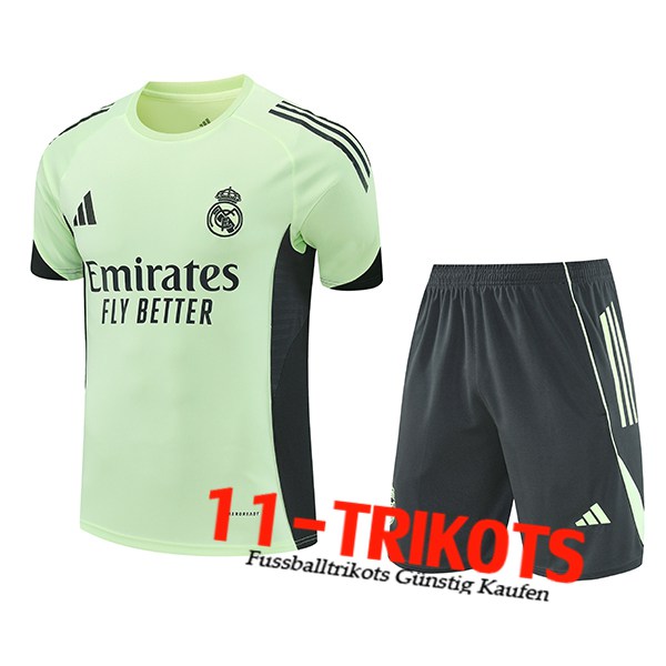 Real Madrid Trainingstrikot Grün/Schwarz 2025/2026 -02