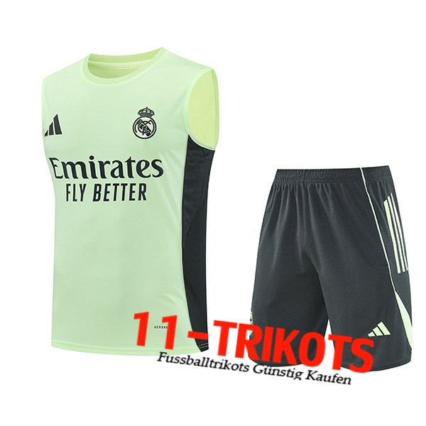 Real Madrid Trainings-Tanktops Grün/Schwarz 2025/2026