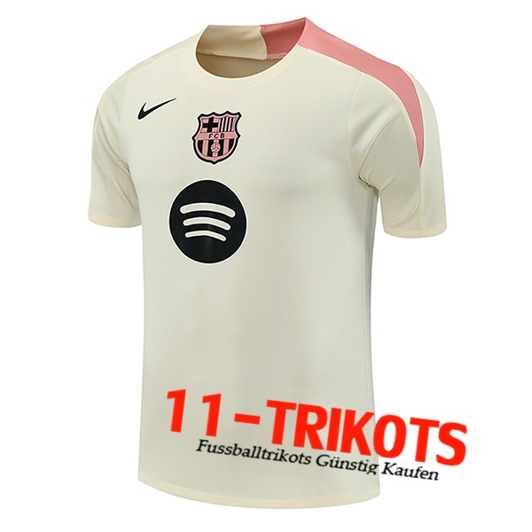 FC Barcelona Trainingstrikot Beige/Rosa 2025/2026