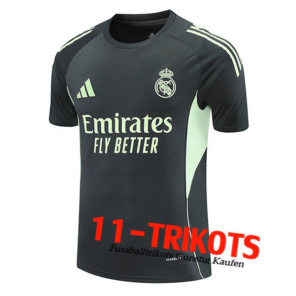 Real Madrid Trainingstrikot Schwarz/Grün 2025/2026 -03