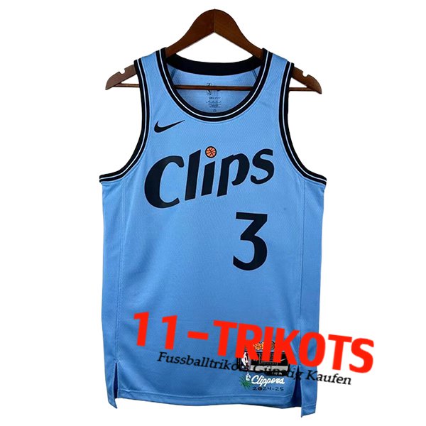 Los Angeles Clippers Trikot (PAUL #3) 2025/26 Blau/Schwarz