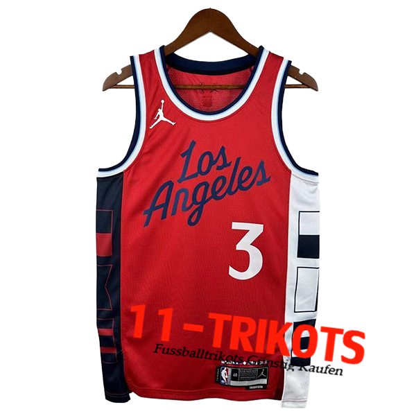 Los Angeles Clippers Trikot (PAUL #3) 2025/26 Rot/Weiß/Schwarz
