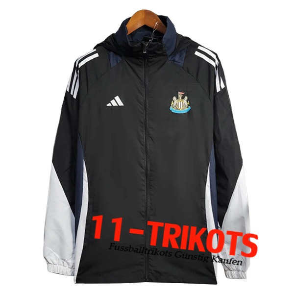 Newcastle United Windjacke Schwarz/Weiß 2025/2026