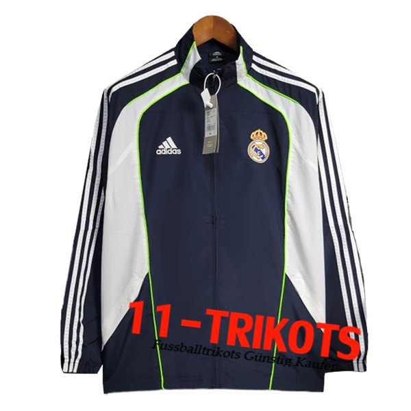 Real Madrid Windjacke Blau/Weiß/Grün 2025/2026