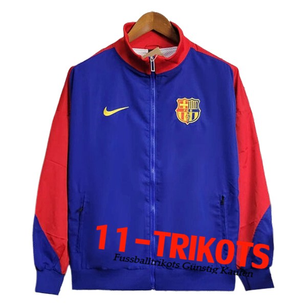 FC Barcelona Windjacke Rot/Blau 2025/2026 -02  FC Barcelona Windjacke Rot/Blau 2025/2026 -02