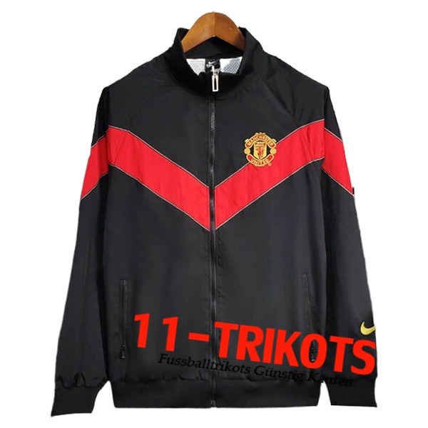 Manchester United Windjacke Schwarz/Rot 2025/2026