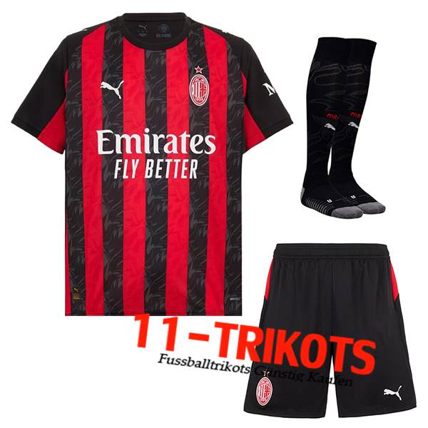 AC Milan Heimtrikot (Shorts + Socken) 2025/2026