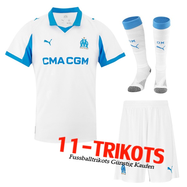 Marseille OM Heimtrikot (Shorts + Socken) 2025/2026