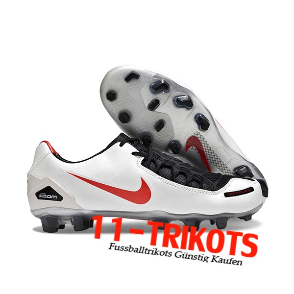 Nike Fussballschuhe TOTAL 90 LASER FG Weiß/Rot