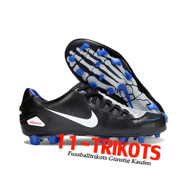 Nike Fussballschuhe TOTAL 90 LASER FG Schwarz/Weiß