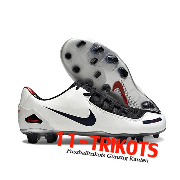 Nike Fussballschuhe TOTAL 90 LASER FG Weiß/Schwarz